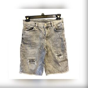 Zara Light Gray Jean Shorts kids